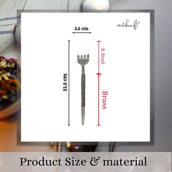 Metokraft Product, Size & Material for Cutlery Forks