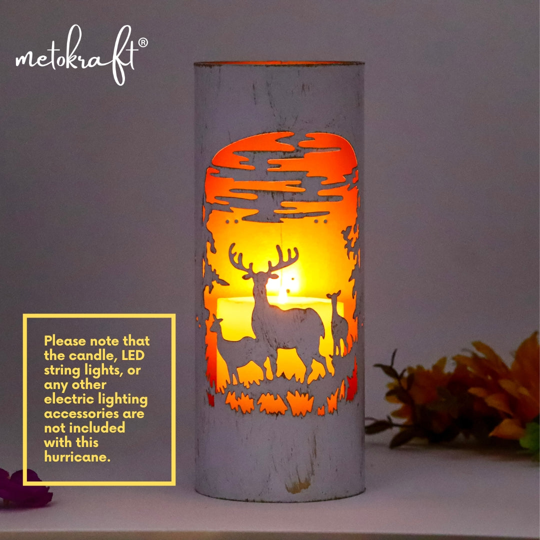 Metokraft Premium Quality Hand-made Iron Candle Hurricane Holders to Decorate your Home with Elegance