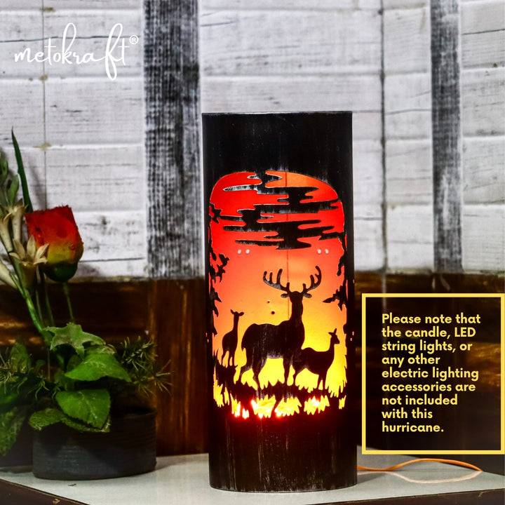 Metokraft Premium Quality Hand-made Iron Candle Hurricane Holders to Decorate your Home with Elegance