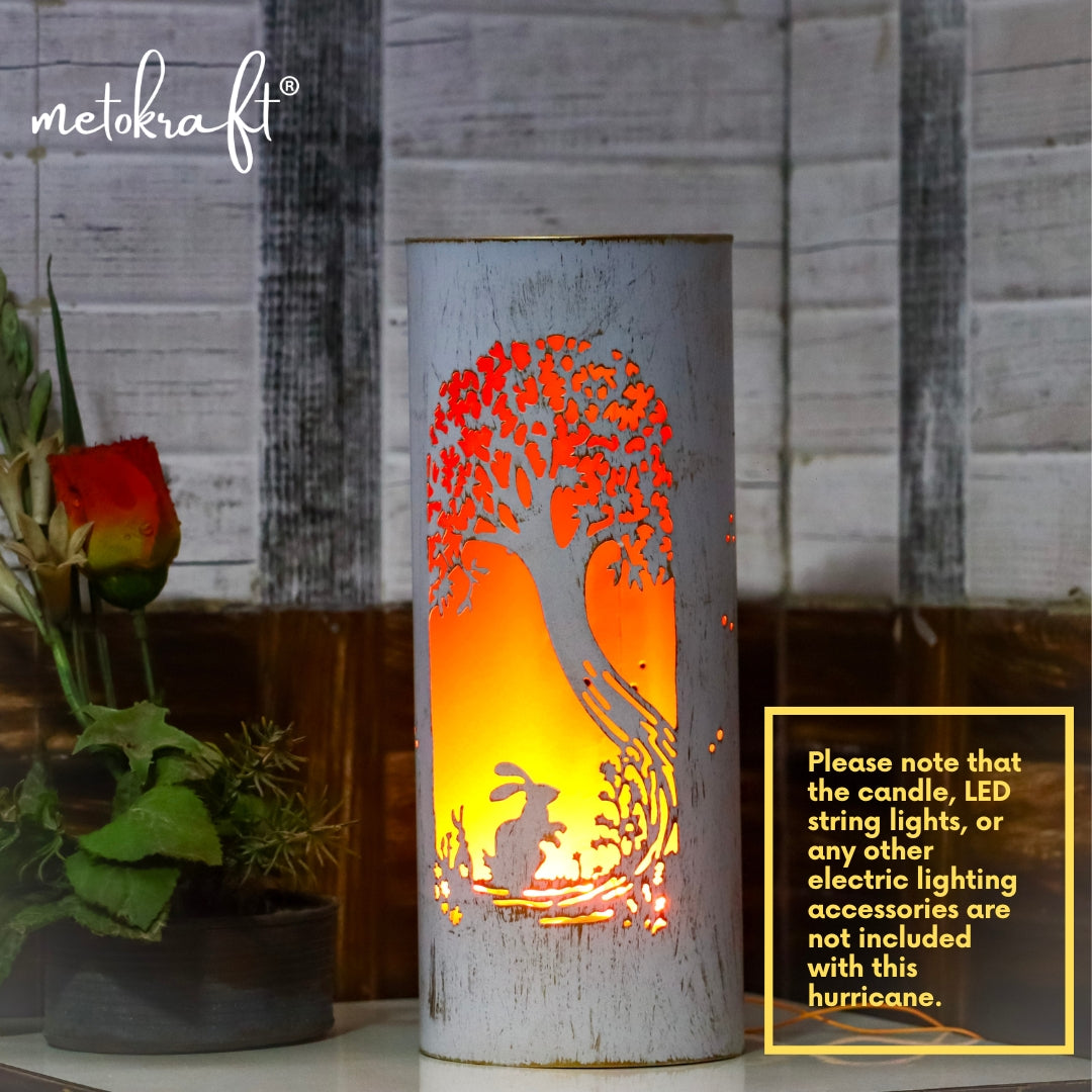 Metokraft Premium Quality Hand-made Iron Candle Hurricane Holders to Decorate your Home with Elegance