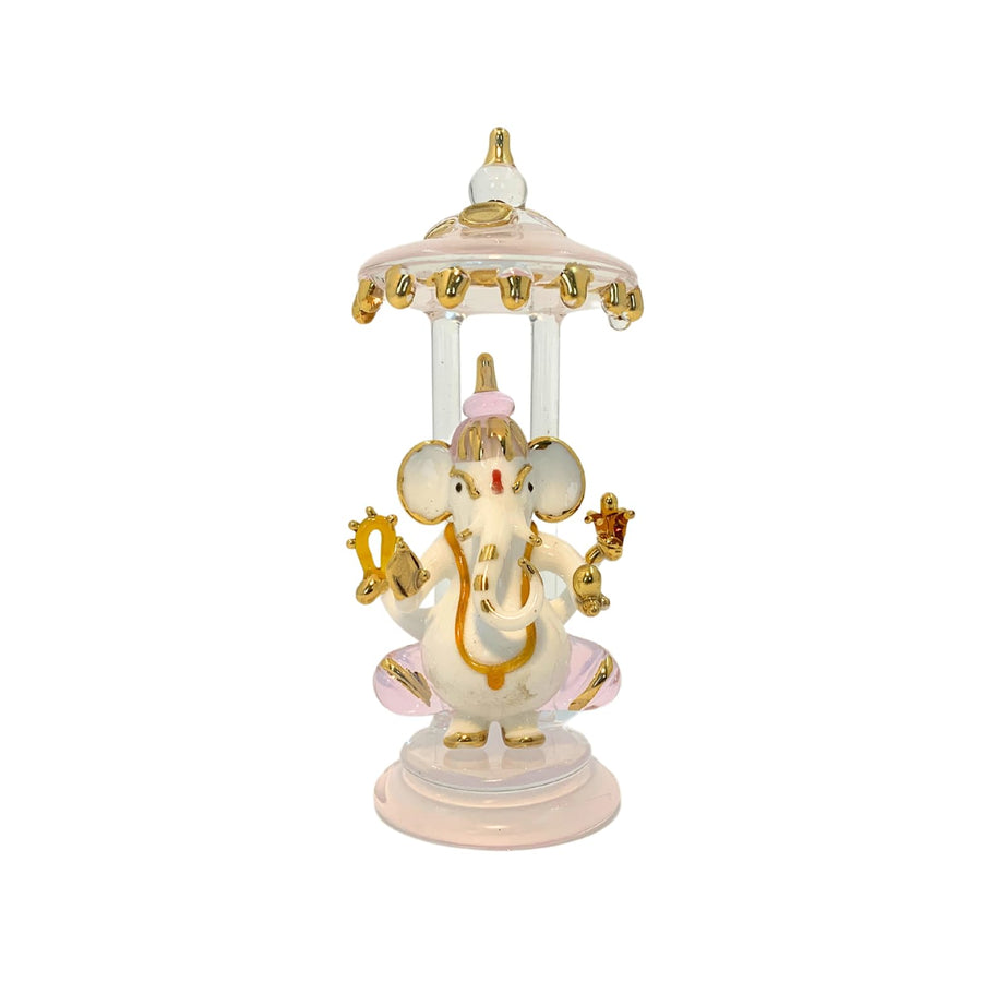 Metokraft Premium Quality Hand-made Borosil Lord Ganesha To Bless Your Car