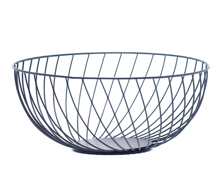 Iron Fruit Basket for Fresh Fruits, Vegetables, (Matte Black)