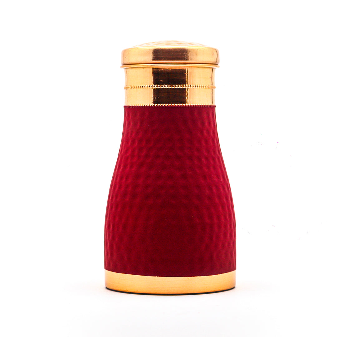 Best Quality Copper Bottle in Red Velvet 