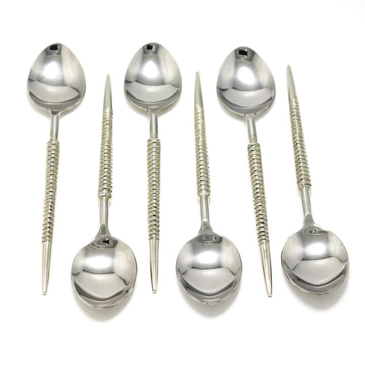 Metokraft Premium Quality Hand-made Food Safe Grade S.Steel Spoon Cutlery to Enhance your Dinning Experience